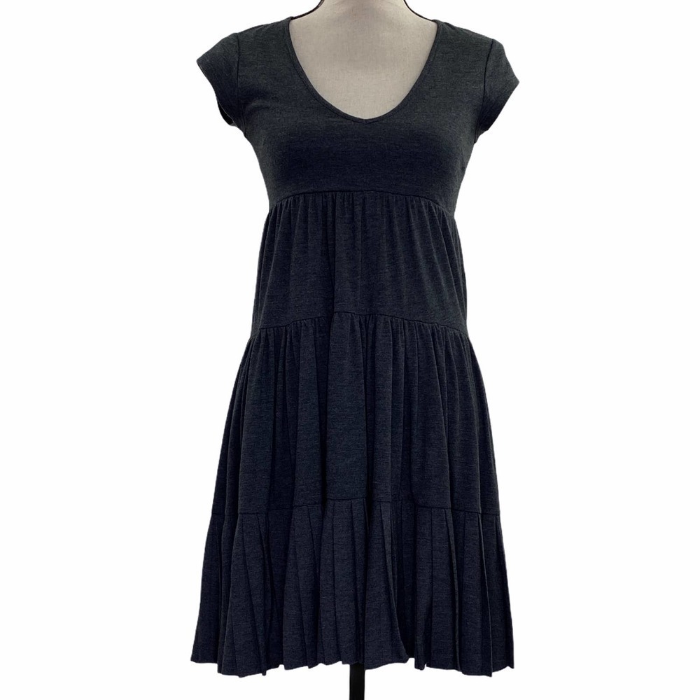 MODA International Gray Ruffled Dress Size XS